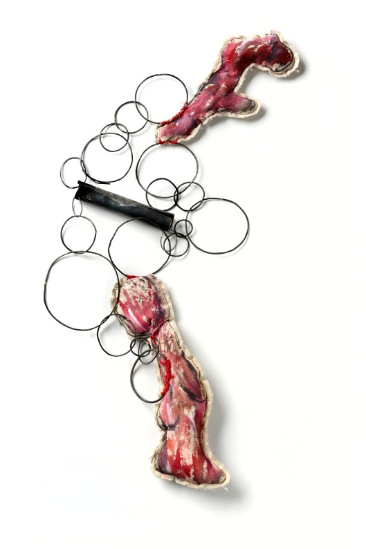Maru Lopez - Pass me the salt, 2011. Necklace. Fabric, acrylic, iron. Photo courtesy of the artist. 